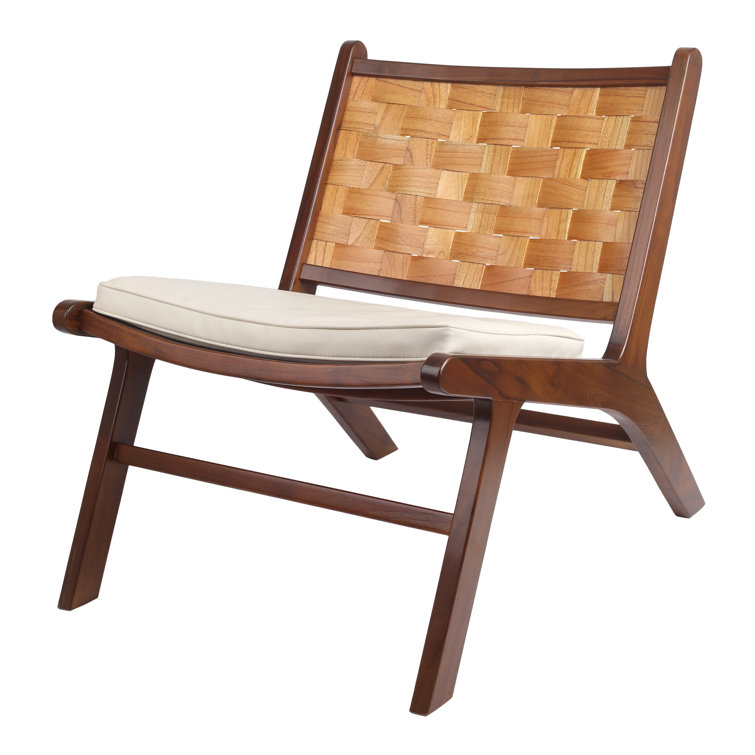 Teak store accent chair